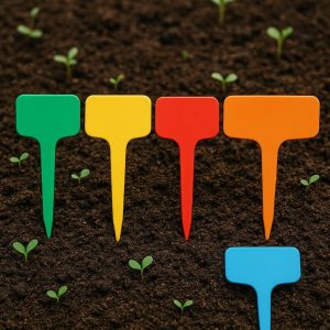Color-Coded Plastic Plant Markers - Vibrant Organization for Beginners